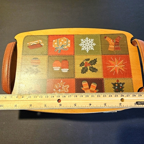 Longaberger Christmas Collection 2002 Edition Traditions Basket Leather Handles - Picture 12 of 14